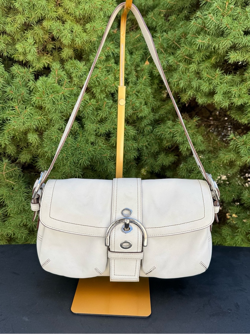 Coach Vintage Buckle Flap Shoulder Bag